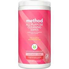 Method MTH 338527 Method All-purpose Cleaning Wipes - Wipe - Pink Grap