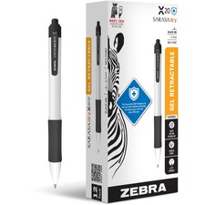 Zebra ZEB 41610 Pen Sarasa Dry X20+ Retractable Gel Pen - Medium Pen P