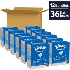 Kimberly KCC 54303CT Kleenex Trusted Care Tissues - 2 Ply - 8.40