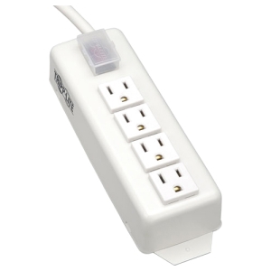 Tripp  Power Strip 120v 5-15r 4 Outlet Metal 6' Cord 5-15p - Nema 5-15