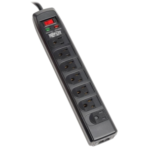 Tripp  Surge Protector Power Strip 120v 7 Outlet Rj11 6' Cord 1440 Jou