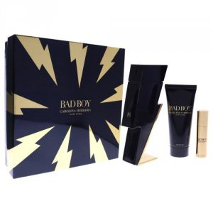 Puig CH65178941 Carolina Herrera Bad Boy 3 Pcs Set For Men: 3.4 Eau De