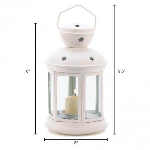 Gallery LEE 14124 White Colonial Candle Lamp 10014124