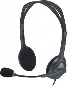 Logitech 981-000999 H111 Wired Headset, Stereo Headphones With Noise-c