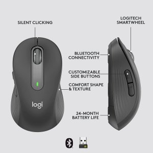 Logitech 910-006272 Signature M650 For Business Wireless Mouse, For Sm