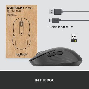 Logitech 910-006272 Signature M650 For Business Wireless Mouse, For Sm