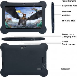 Worryfree ZEE16GBLK Kids Android Tablet 4c 1gb