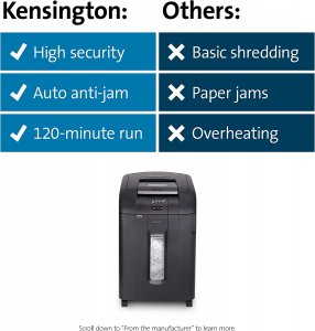 Kensington K52081AM The 600-sheet Officeassist Auto Feed Shredder A600