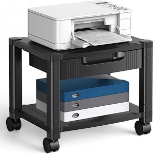 Huanuo HNDPS Printer Stand   Under Desk Printer Stand With Cable Manag