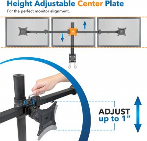 Relaunch MI-1753 Mount-it Mi-101753 Triple Arm (horizontal) Monitor Mo