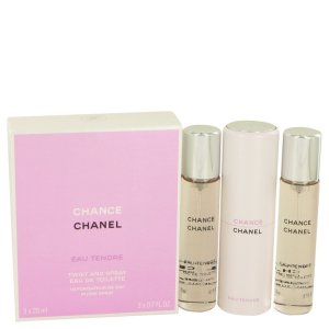 Chanel 536501 Mini Eau De Toilette Spray + 2 Refills 3 X .7 Oz