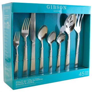 Gibson 105923.45 Home Prato 45 Piece Flatware Set