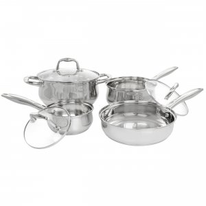 Gibson 128617.07 Home Bransonville 7 Piece Stainless Steel Cookware Se