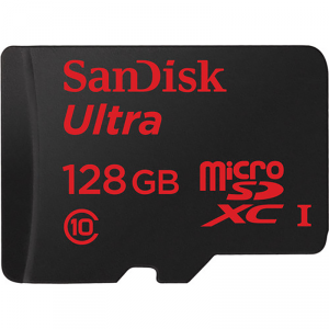 Sandisk SDSQUNC128GAN6I Ultra Microsdhc Memory Card, 128gb, Sdsqunc-12