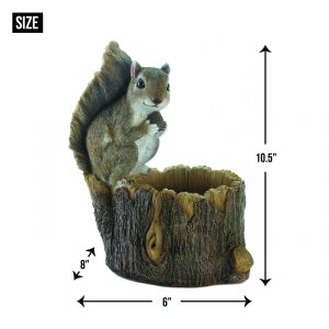 Songbird 10018251 Squirrel With Tree Trunk Bird Feeder