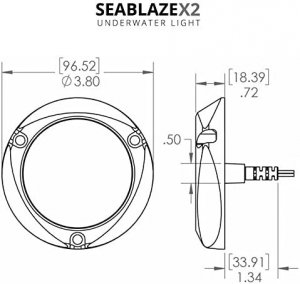 Lumitec 101515 Seablazex2 Spectrum Led Underwater Light - Full-color R