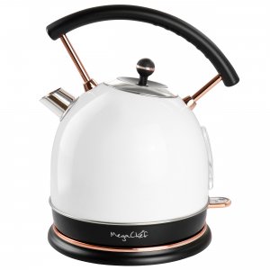 Megachef MG-KTL1950W 1.8 Liter Half Circle Electric Tea Kettle In Whit