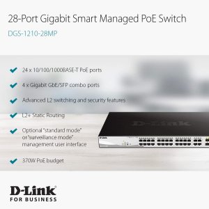 D-link DGS-1210-28MP 24-port Gigabit Smart Managed