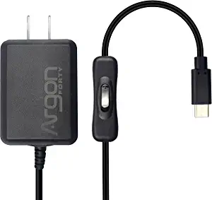 Argon B0919CQKQ8 Argon Usb C Power Supply V2 With Switch For Raspberry