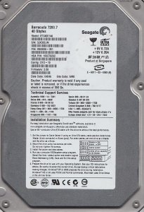 Seagate ST3402111A 40gb Ide Ata 7200rpm 2mb 3.5