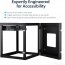 Startech RK1219WALLOH 12u 22in Depth Hinged Open Frame Wall Mount Serv