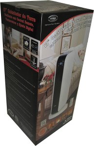 Optimus H-7319-RB 17 In. Oscillating Tower Heater W Remote, Digital Te