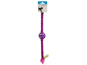 Bulk GE803 Cat Teaser Toy With Ball And Feather Ends