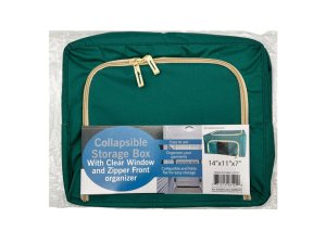 Bulk GE797 Small Collapsible Storage Box With Clear Window And Zipper 