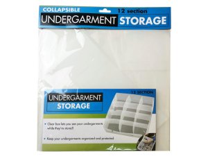 Bulk GE697 Collapsible Undergarment Storage With 12 Compartment