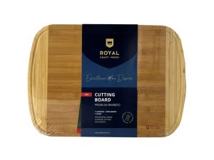 Bulk AA521 20quot; X 14quot; 2-tone Xxl Bamboo Cutting Board