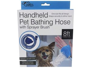 Bulk GE908 Handheld Pet Bathing Hose With Sprayer Brush