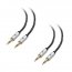 Cable 500061-BLK-6X2 2 Pack 3.5mm Audio Cable 6 Ft  3.5mm Aux Cable   