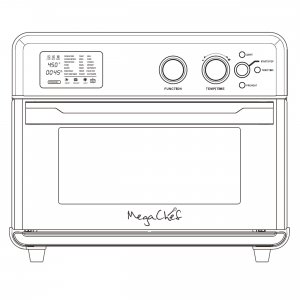 Megachef MCOV-1000 Multifunction Air Fryer Toaster Oven With 21 Preset