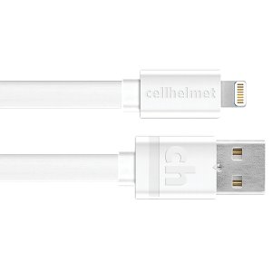 Cellhelmet CABLE-F-LIGHT-6-W 6ft Lghtng Chrg Cbl Flt