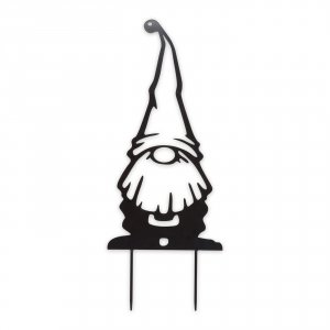 Accent 4506716 Metal Gnome Garden Stake - White Hat