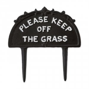 Accent 4506692 Please Keep Off The Grass Metal Garden Stake