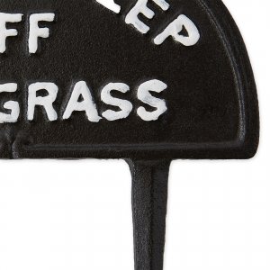 Accent 4506692 Please Keep Off The Grass Metal Garden Stake