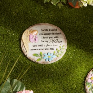 Accent 4506540 Cement Memorial Stepping Stone - In Life I Loved You