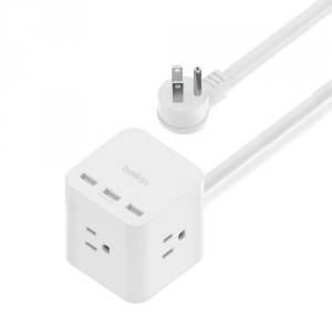 Belkin SRA006P3TT5 Pwr Strip W Usb