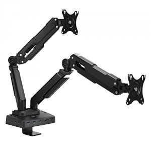 Siig CE-MTDK01-S1 Dual Monitor Desk Mount W 4k