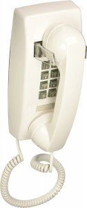 Cortelco ITT-2554-V-WH 255415-vba-20m Single Line White Wall Telephone