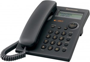 Panasonic 1Y8997 Standard Phone - Black - Corded - 1 X Phone Line