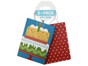 Bulk DC272 2 Pack Celebrate Mini Gift Bags