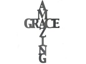 Bulk AA046 Amazing Grace Wood Cross Decor