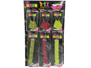 Bulk AA342 Club Hype Neon Mesh Bracelets Amp; Earrings In A Contertop 