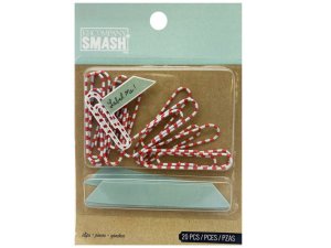 Bulk EN681 20 Piece Red Amp; White Paper Clip Set