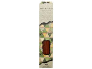 Bulk AA643 40 Count Sage Amp; Citrus Incense Sticks