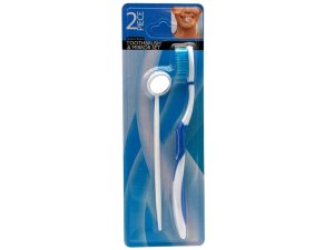 Bulk GE737 Toothbrush And Dental Mirror Set