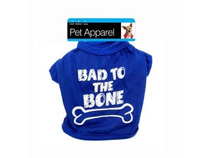 Bulk DI751 Bad To The Bone Cute Dog Pet T-shirt Clip Strip