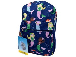 Bulk BJ663 15quot; Girls Themed Printed Style Backpack With Zipper Poc